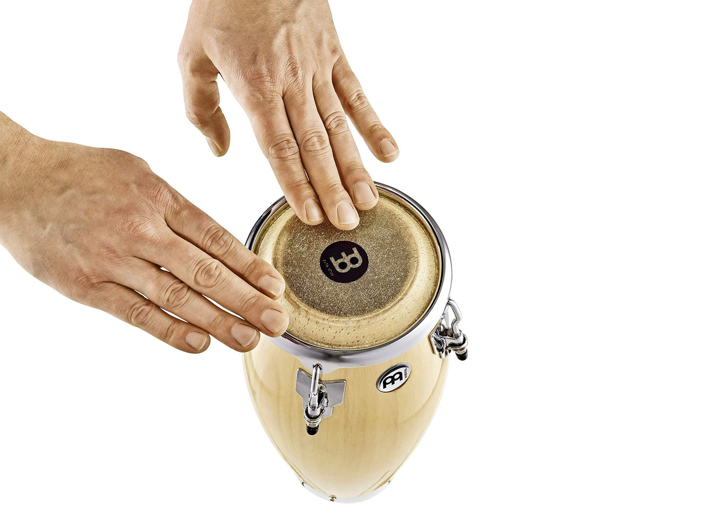 4 1/2" Mini Conga with Hardwood Shell and Tunable Buffalo Skin Head - NOT MADE IN CHINA, 2-YEAR WARRANTY