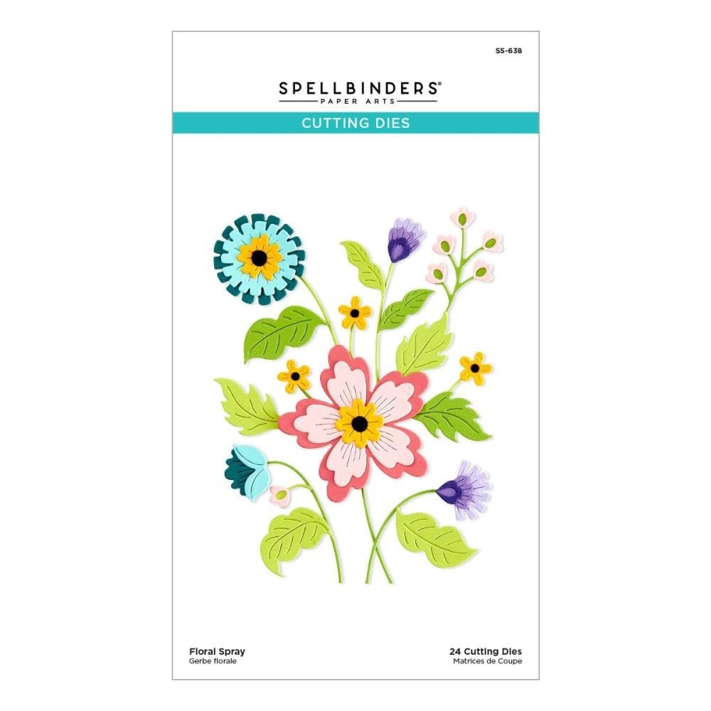 Spellbinders Etched Dies-Floral Spray