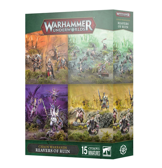 Warhammer Underworlds: Reavers of Ruin – 15 Push-Fit Miniatures with Scenic Bases, Fighter & Warscroll Cards
