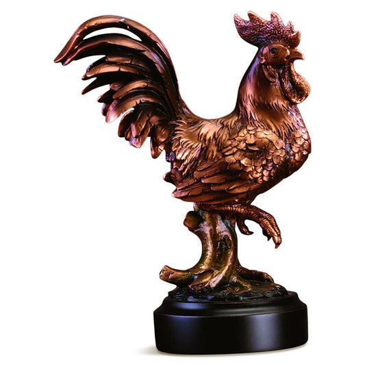 Rooster (S) Statue - Bronze Finish Figurine