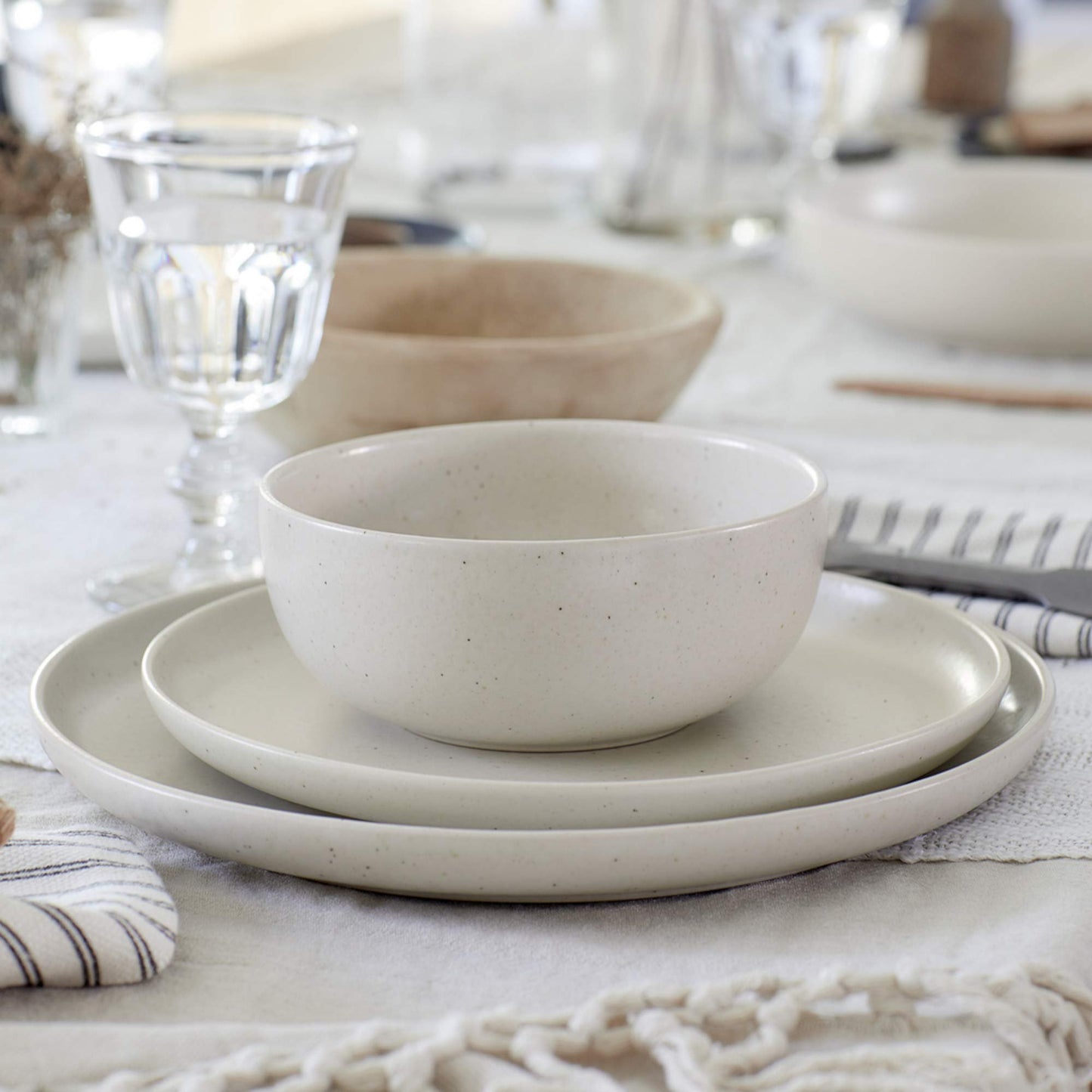 Casafina Pacifica Collection Stoneware Ceramic Dinner Plate 11"