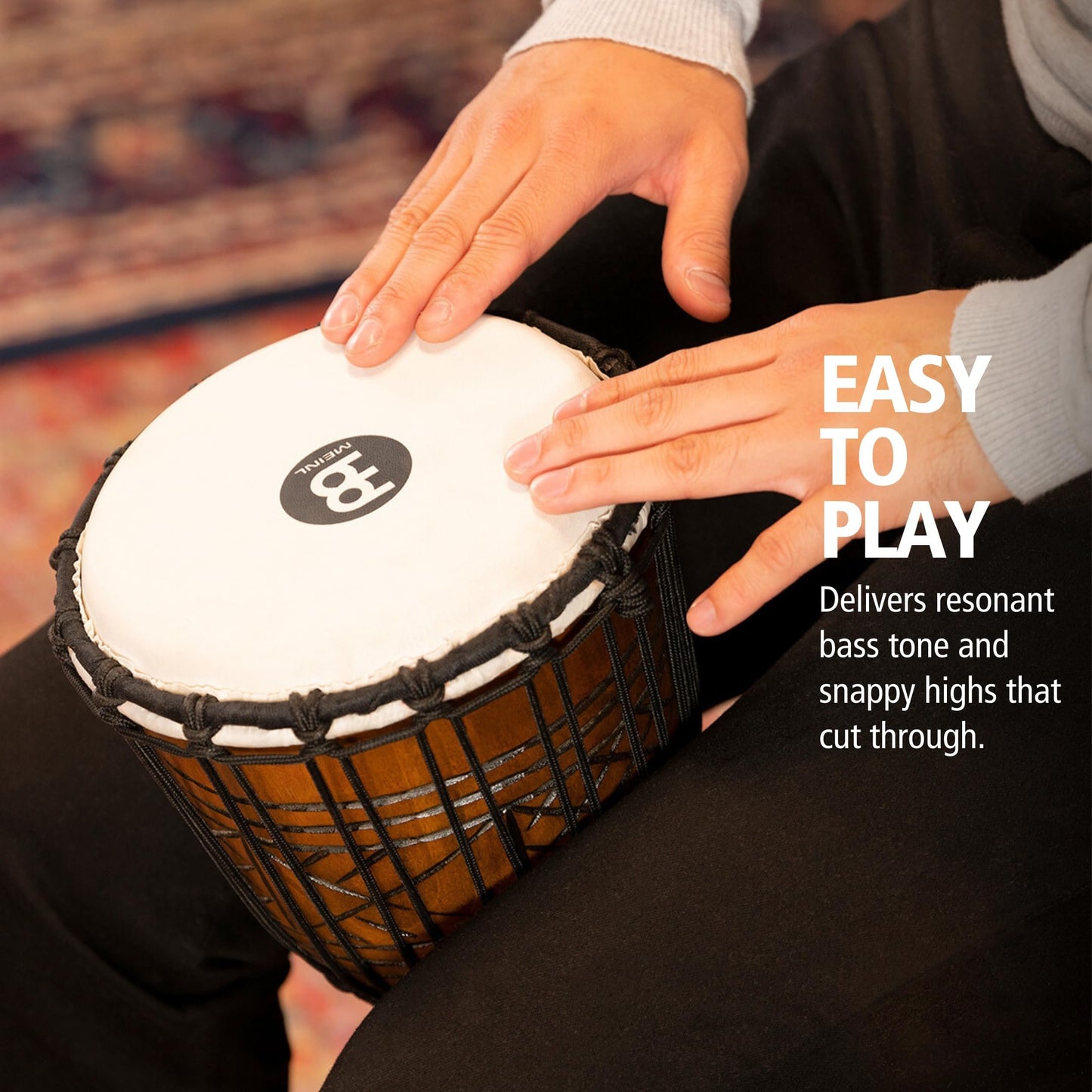 Carved Mahogany Djembe