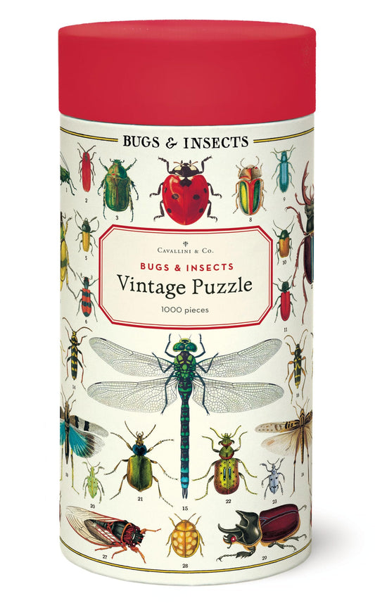 Cavallini 1000 Piece Puzzle, Bugs and Insects (PZL/Bug)