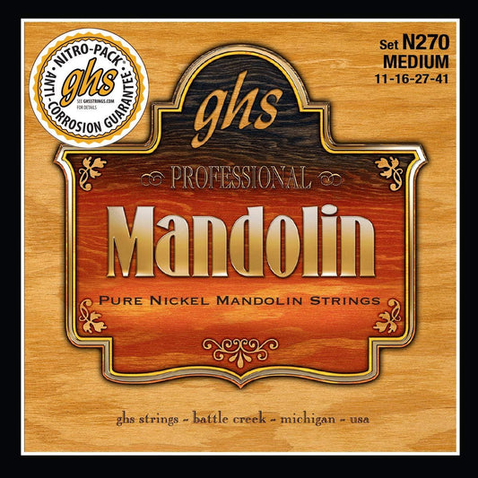 GHS MANDOLIN - Pure Nickel String Set - N270 - Medium