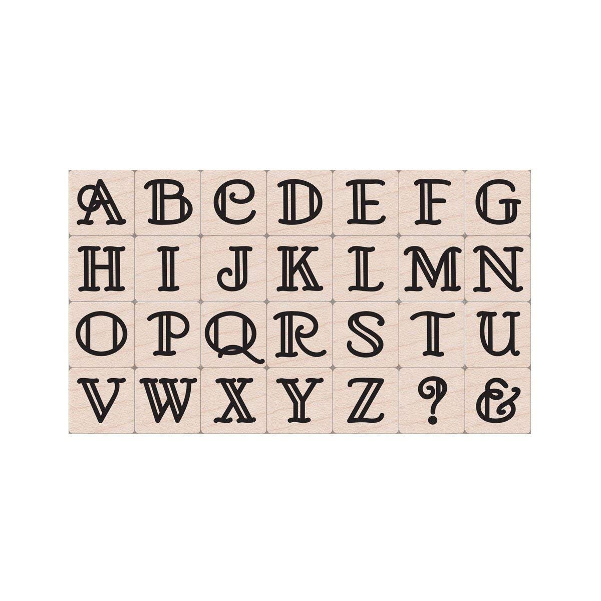 Hero Arts LP453 Wood Sets, Golden Age Large Letter Set