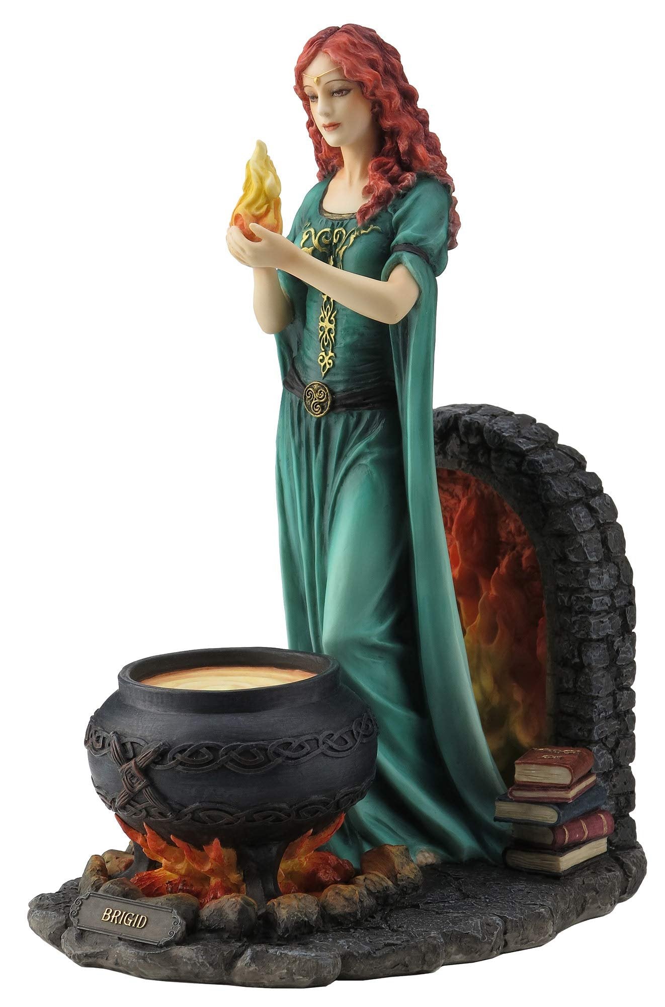 Veronese Design Brigid The Goddess of Hearth and Home Holding The Sacred Flame