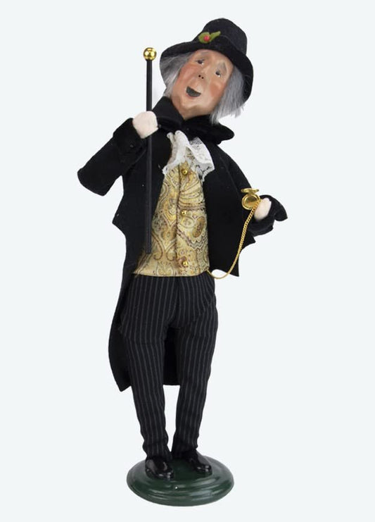 Byers' Choice Happy Scrooge Caroler Figurine 2125B from The A Christmas Carol Collection