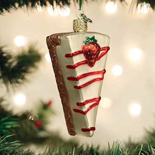 Old World Christmas Cheesecake Glass Blown Ornaments for Christmas Tree