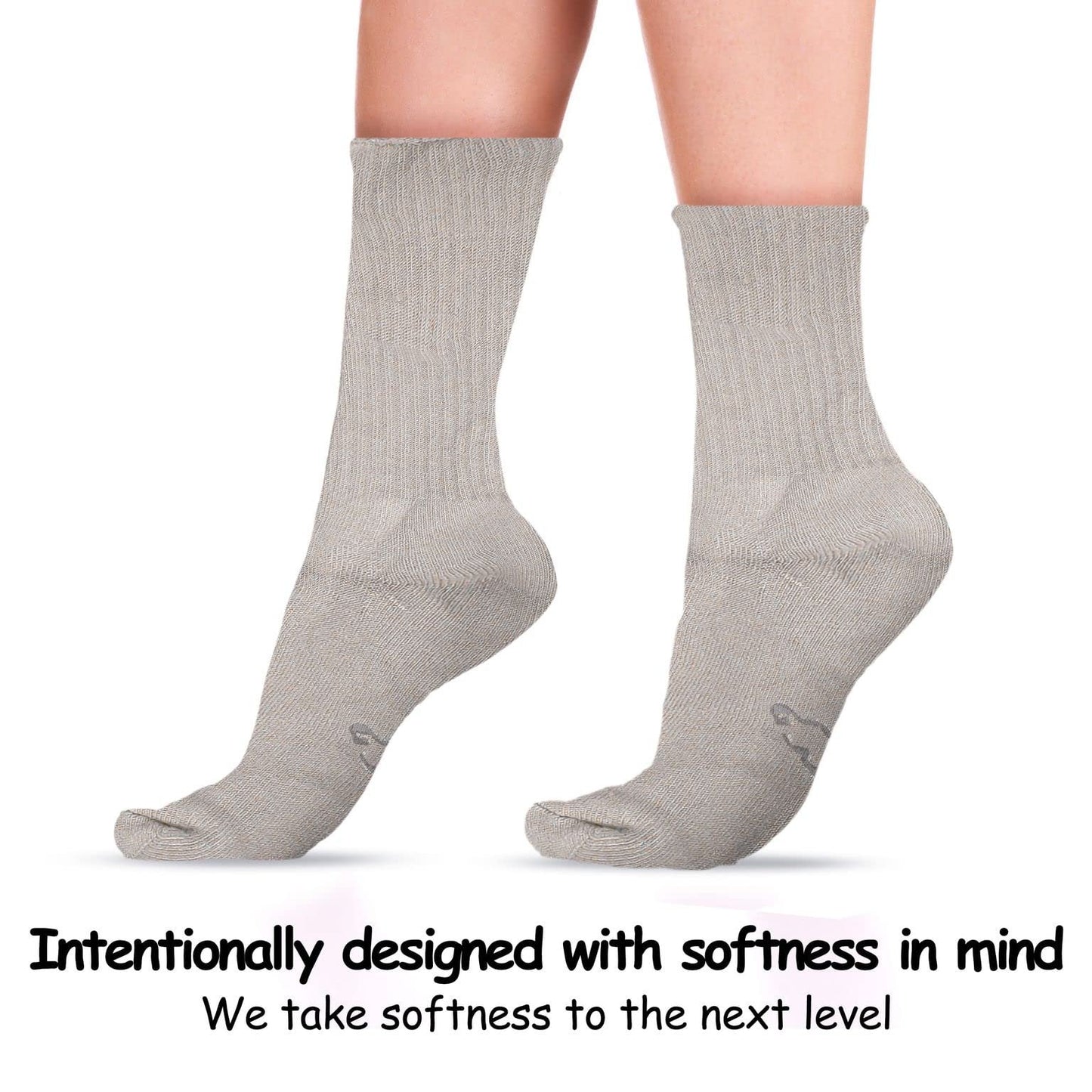 World's Softest Classic Crew Socks - Ultra Soft Crew Socks for Women and Men