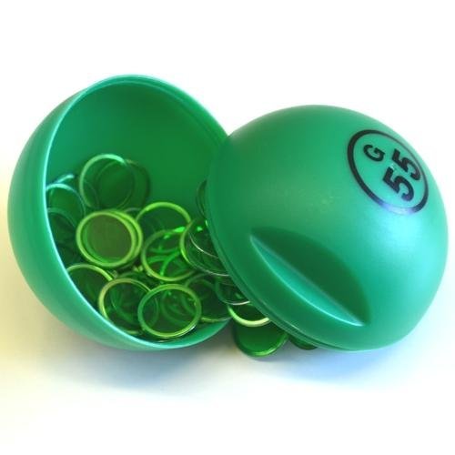 Green Bingo Ball Magnet With 100 Magnetic Chips (Item No. 53494)