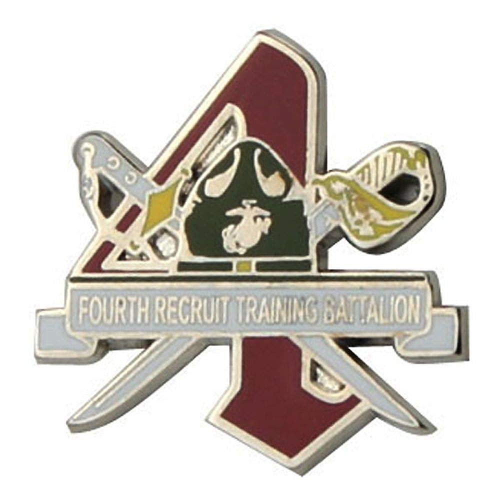 Fourth 4th Recruit Training Battalion Logo Lapel Pin - 1 Inch