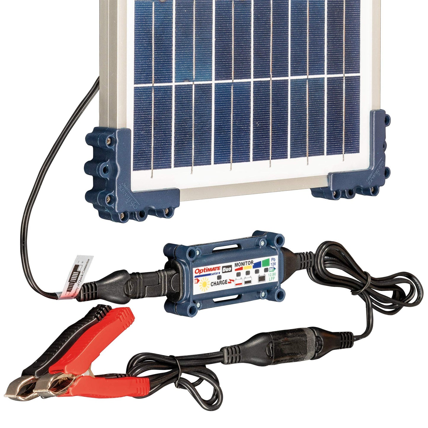 Optimate Solar Duo 40W, TM522-D4, 6-Step 12V / 12.8V 3.3A Weatherproof Solar Battery Saving Charger & maintainer