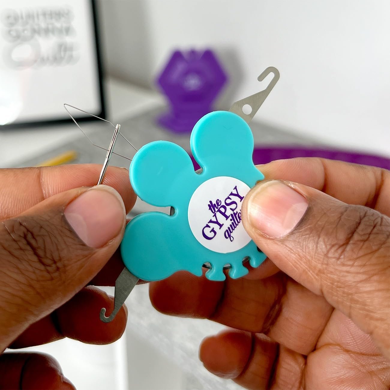 The Gypsy Quilter 3 in 1 Needle Threader with Cutter