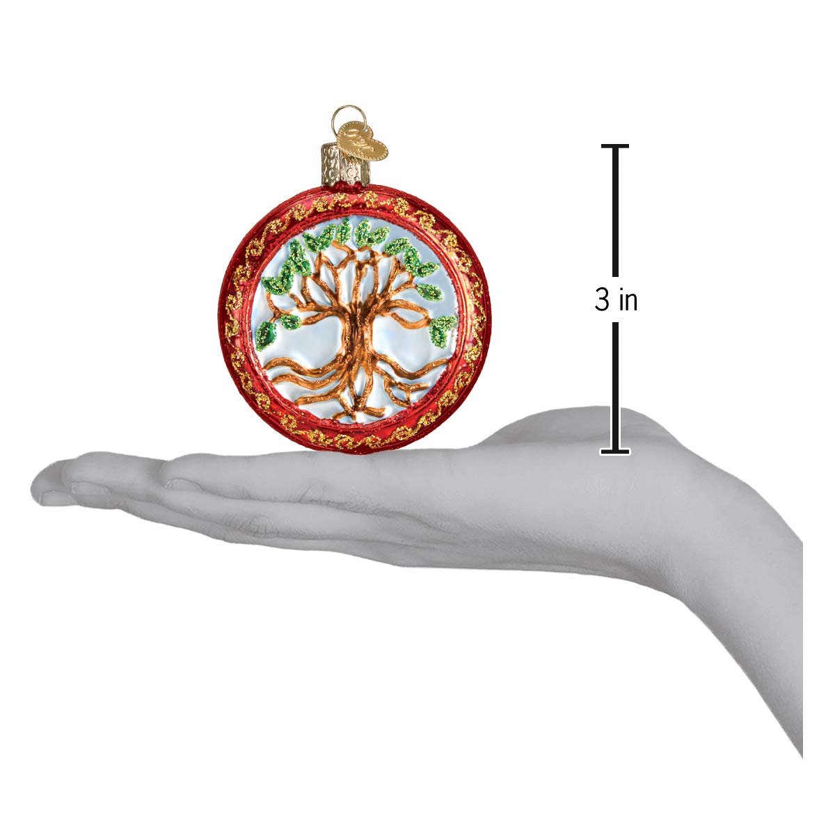 Old World Christmas Ornaments: Assortment of Trees Glass Blown Ornaments for Christmas Tree