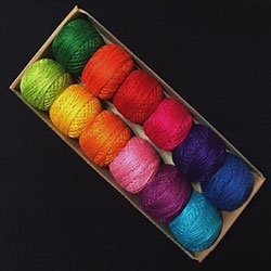 Valdani Perle Cotton Size 8 Embroidery Thread Ewe-niversity Paint Box Sampler Set