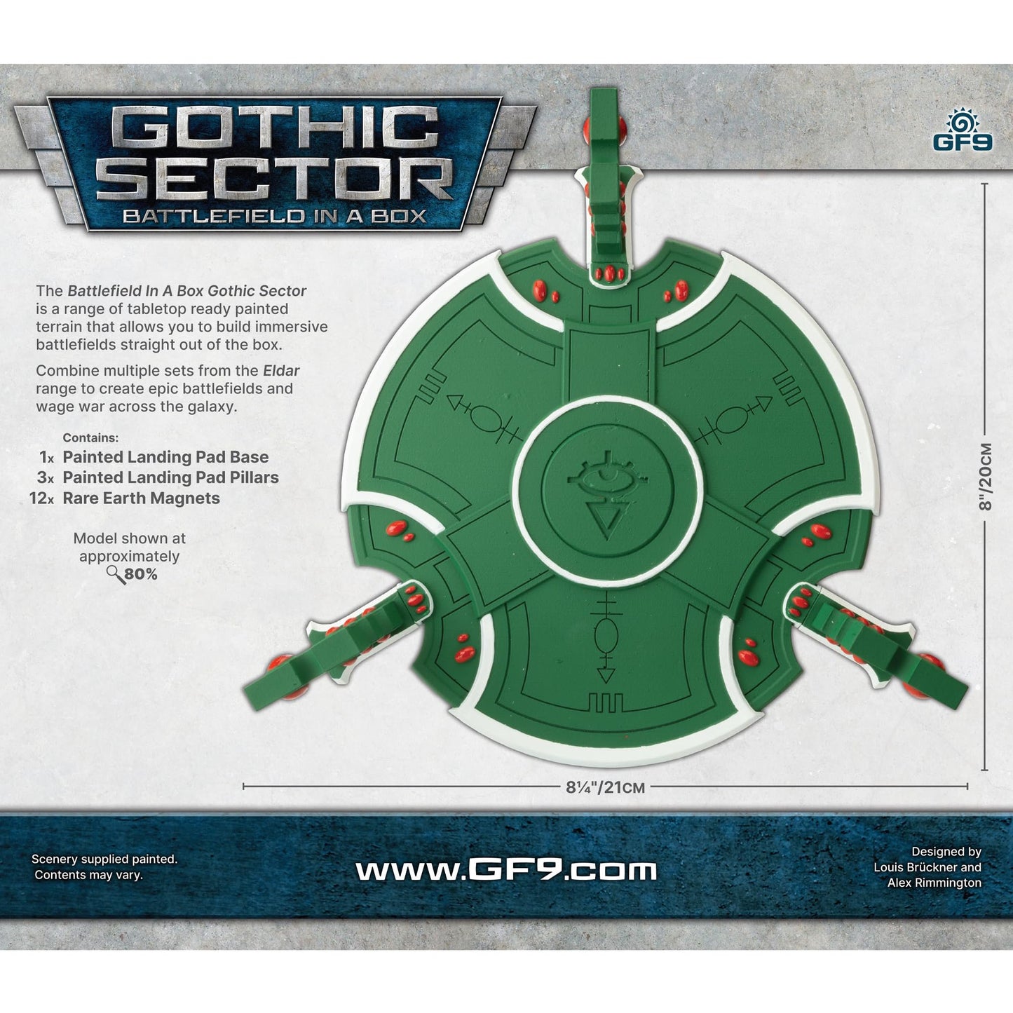 Gale Force Nine Battlefield in A Box - Gothic Sector- Eldar Landing Pad