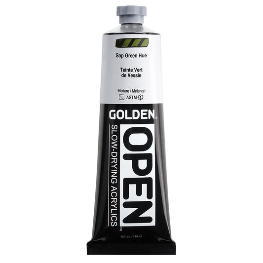 OPEN Slow-Drying Acrylics by GOLDEN, Green, Professional Acrylic Paint