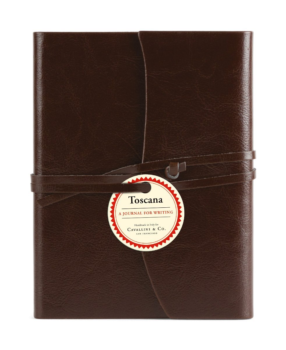 Cavallini Toscana Journals Brown 5 x 7, Hardbound Leather