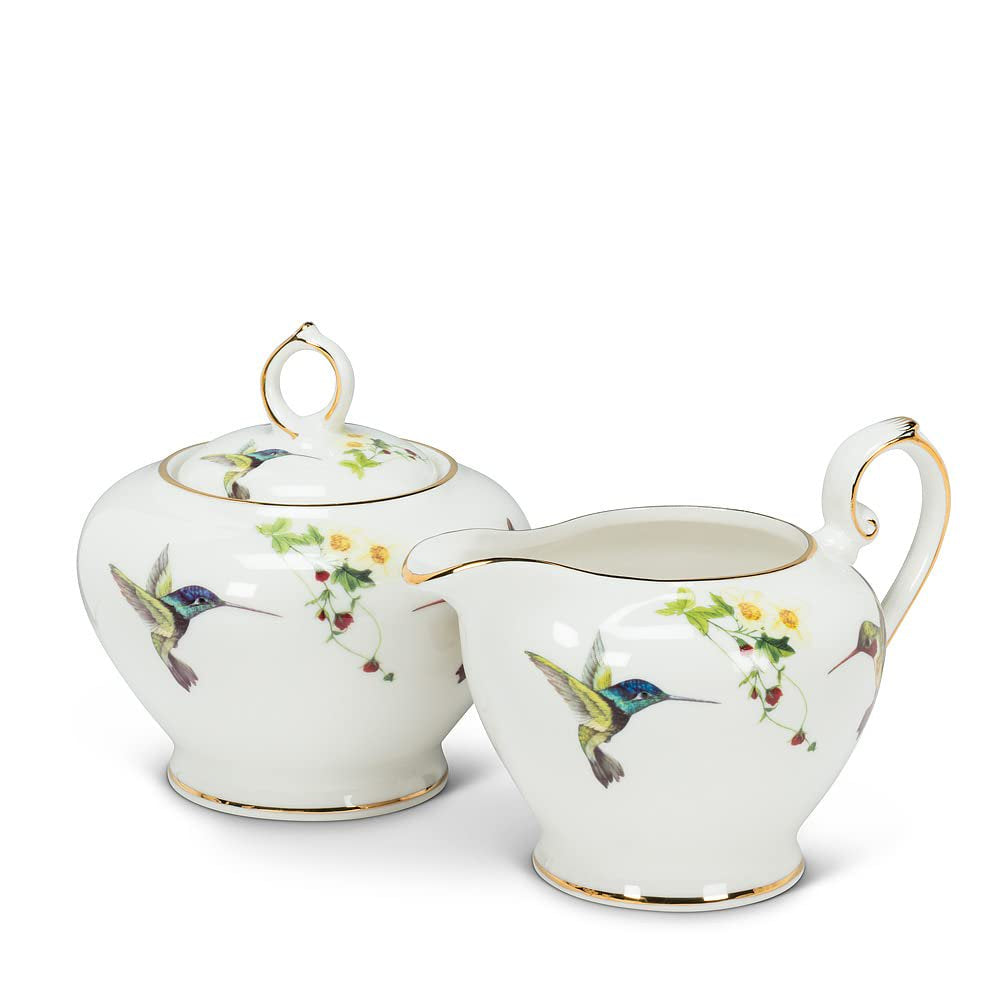 Abbott Collection Ambrosia Hummingbird Covered Sugar Pot - 4"H