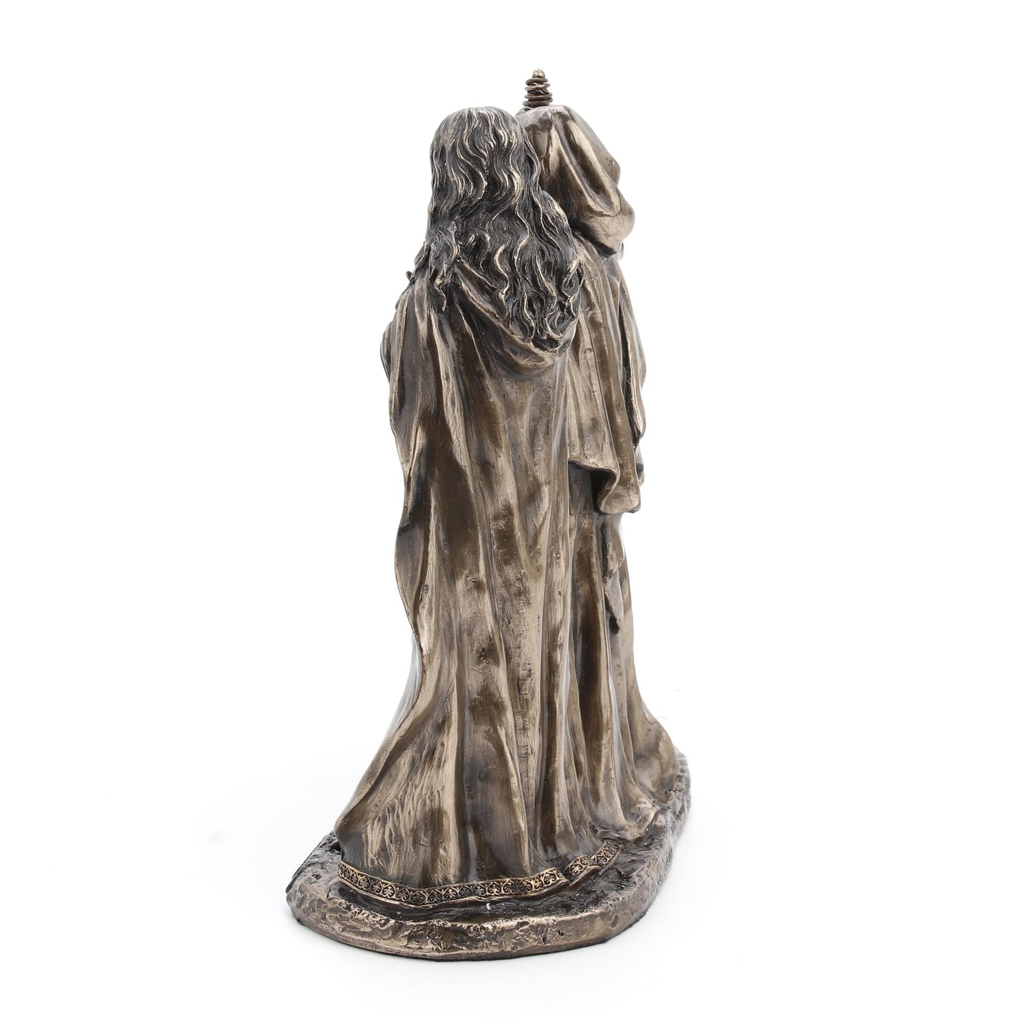 The Three Fates of Destiny Cold Cast Resin Antique Bronze Finish Greek Statue