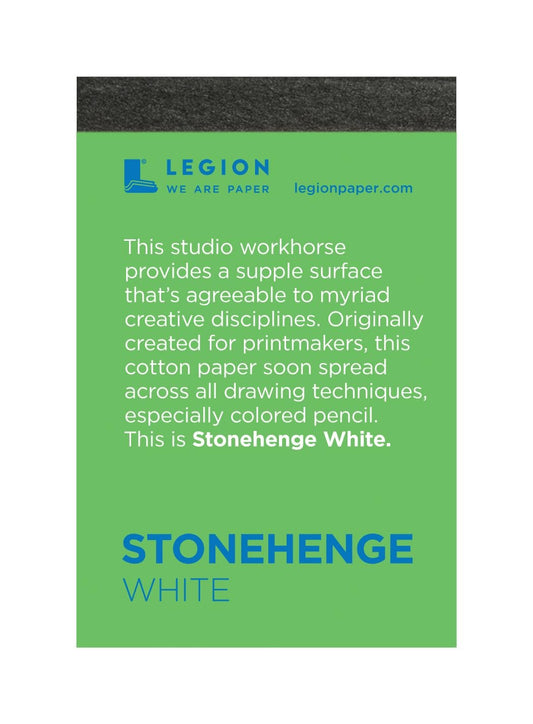 Stonehenge 100% Cotton Medium Weight Mini Pad, White, 2.5 x 3.75 inches, 250gsm, 15 Sheets for Dry Media