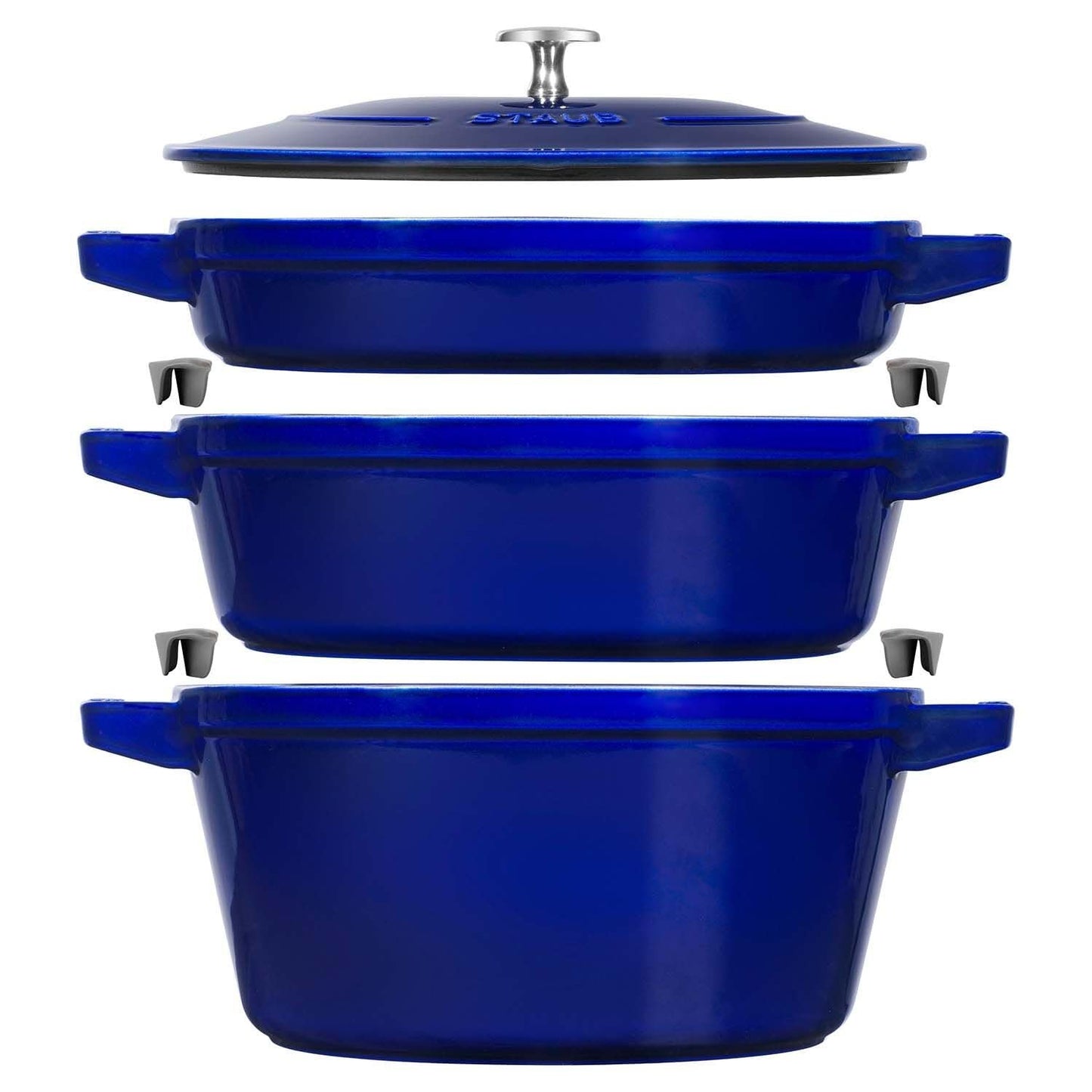 STAUB 4-pc stackable cookware set