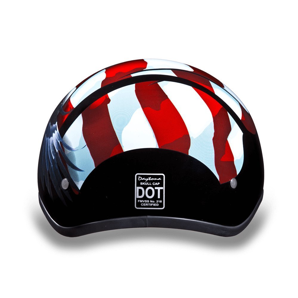 Daytona Helmets Half Skull Cap Motorcycle Helmet – DOT Approved [Graphics]…