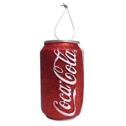 Kurt Adler Red Glittered Classic Coke Can Ornament