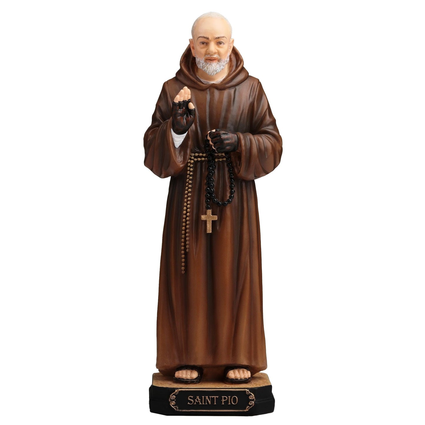 Veronese Design 6 1/4 Inch Saint Pio of Pietrelcina Padre Pio Polyresin Hand Painted Religious Collectible Figurine Statue