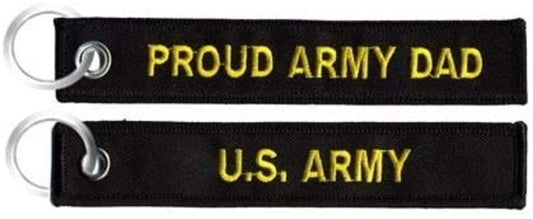 Proud Army Dad, Embroidered Key Chain