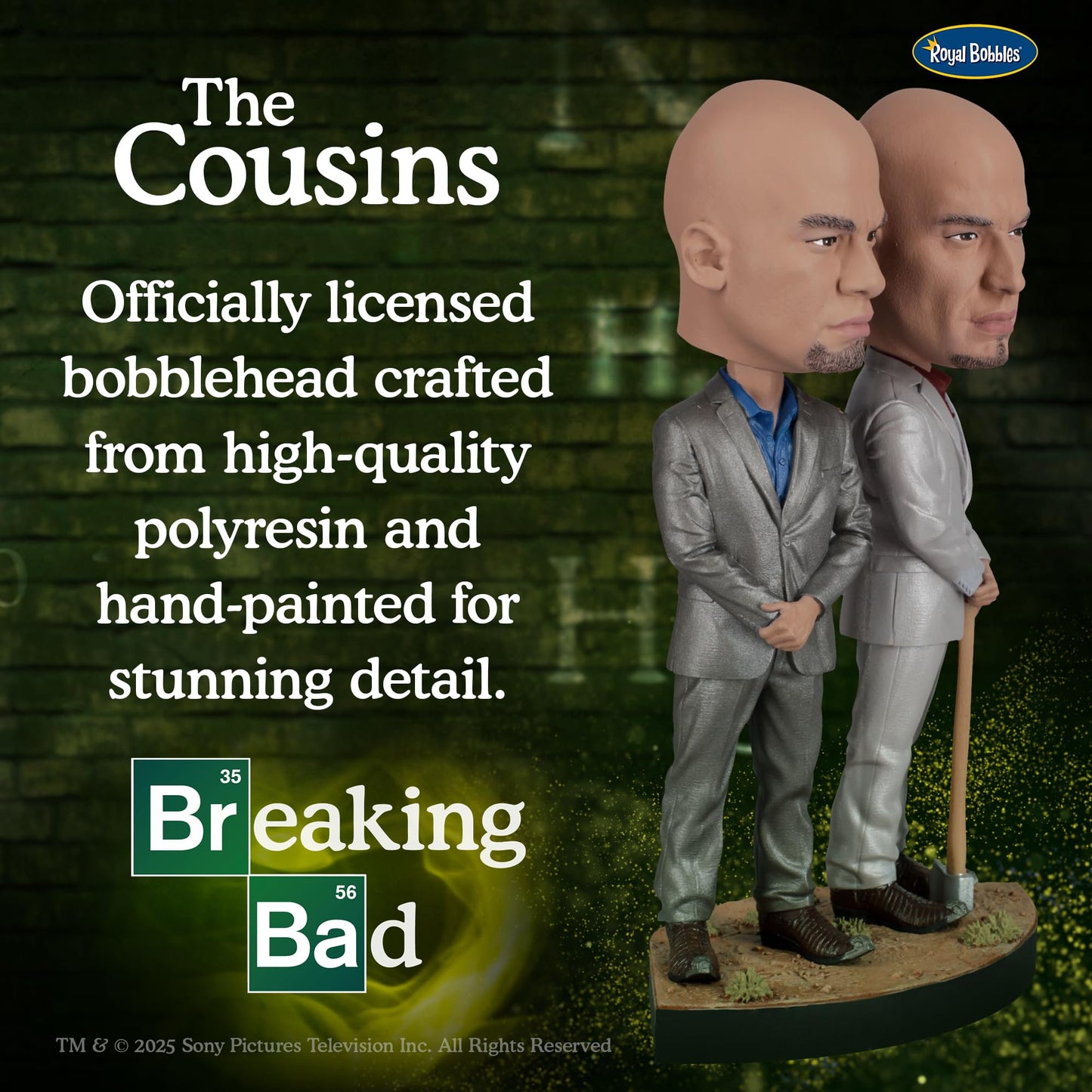 Royal Bobbles Breaking Bad The Cousins — Better Call Saul — 8.4” Tall — Collectible Bobblehead Statue