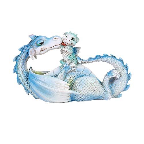 Pacific Giftware Lovely Dragon Mother with Baby Dragon Motherhood Family Resin Figurine