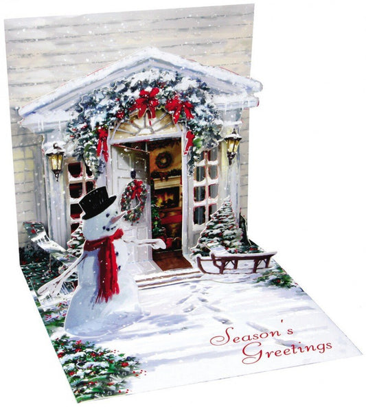 3D Greeting Card - HOLIDAY DOOR - Christmas