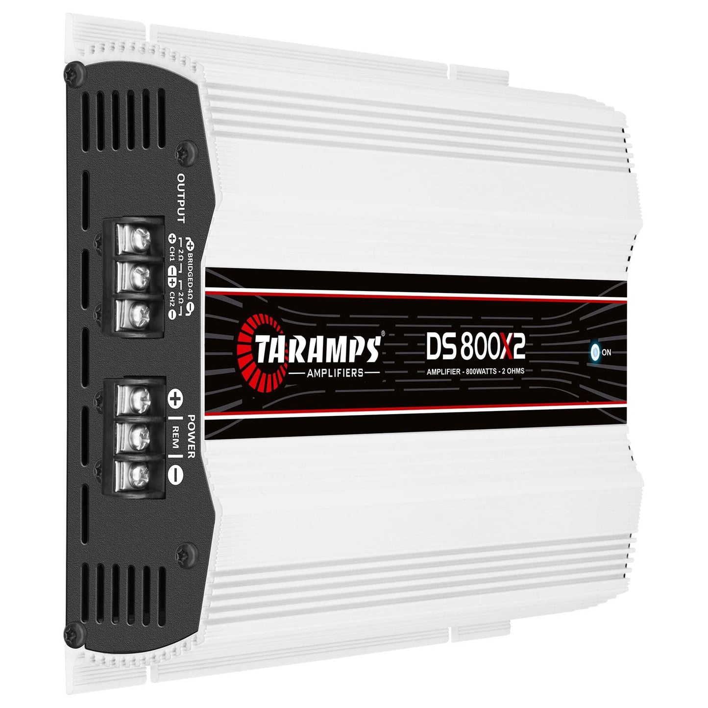 Taramps DS 800x2 2 Ohms 800 Watts Rms 2 Channels of 400 Watts 2 Ohms, Bridgedable with 800 Watts at 4 ohms, Car Audio Amplifier Digital, Full Range Crossover High/Low Pass Fixed, System Class D