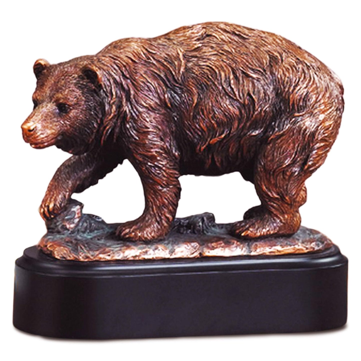 Walking Bear Statue - Bronze