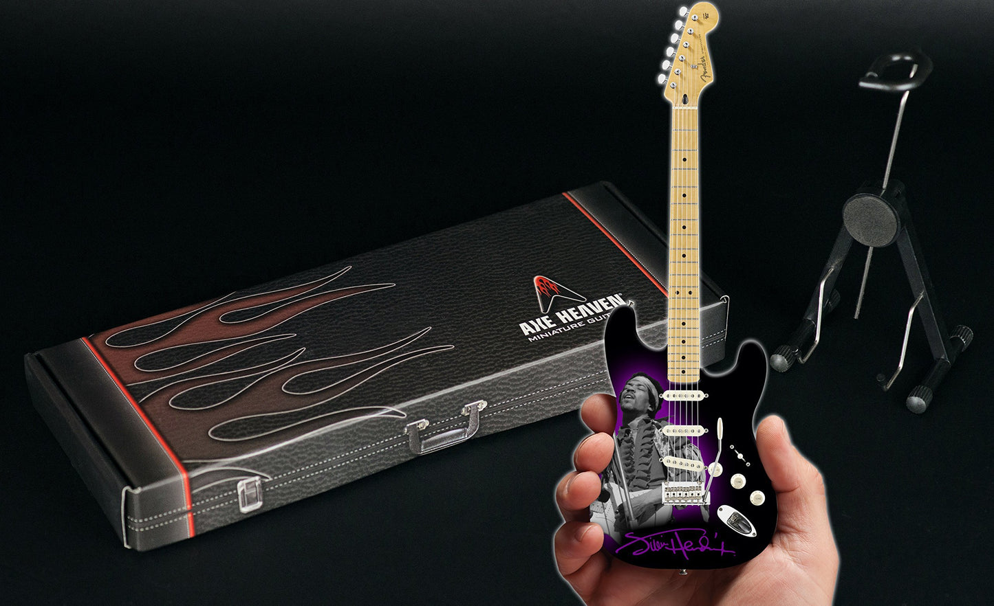 FAN MERCH Jimi Hendrix Fender Stratocaster Tribute Miniature Guitar Model Collectible