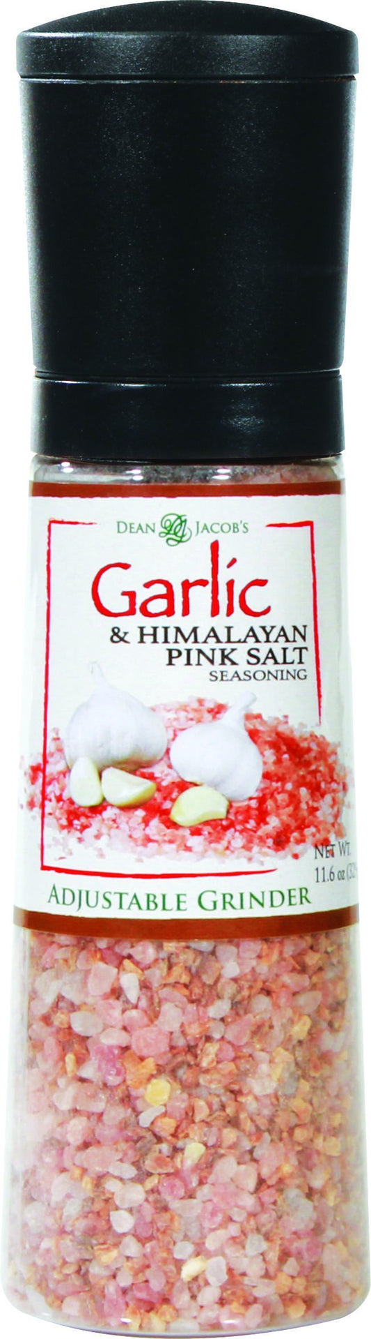 Dean Jacobs Jumbo Grinder, Roasted Garlic and Himalayan Pink Salt Seasoning, 11.6 Ounce