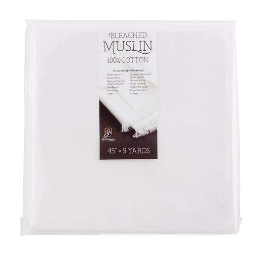 Jack Richeson Bleached Muslin, 45 Inches x 5 Yards