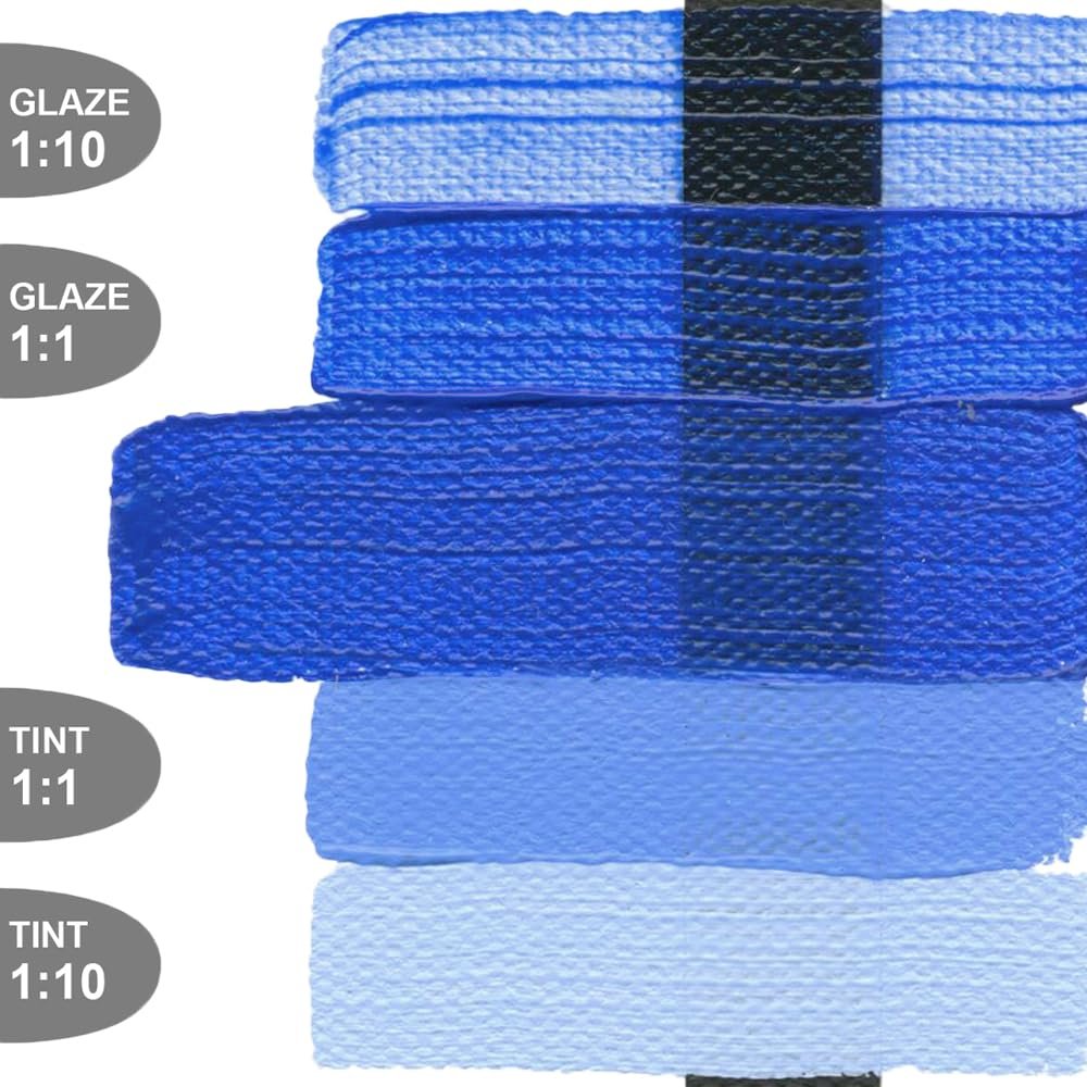 Heavy Body Acrylics by GOLDEN, Cobalt Blue, 5 fl. oz. Tube, Professional Acrylic Paint, Semi-Transparent