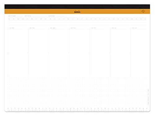 Rodia Weekly Desk Planner, Notepad, Desk Pad, Schedule Book