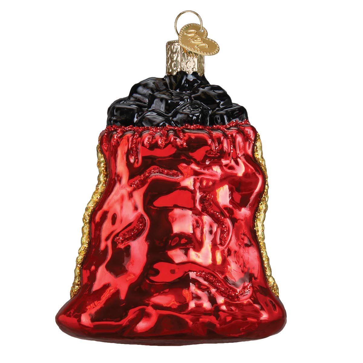 Old World Christmas Bag of Coal Ornament, Multi