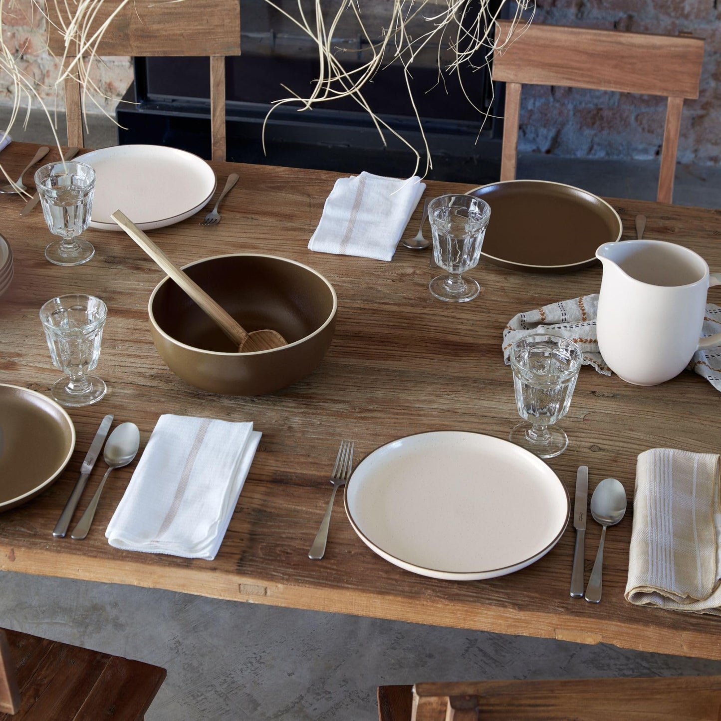 Casafina Ceramic Stoneware - Monterosa Collection | Microwave & Dishwasher Safe Dinnerware | Food Safe Glazing | Restaurant Quality Tableware