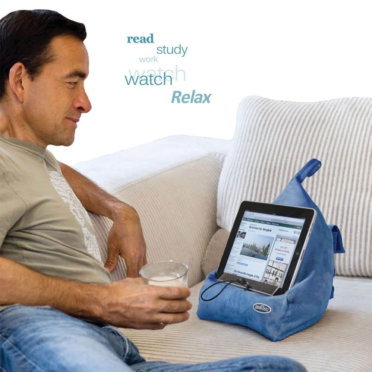 The Book Seat - The Most Comfortable Way to Read, Hands Free! - Earth Brown