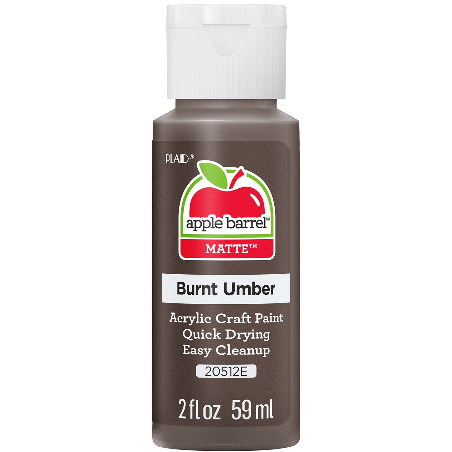 Apple Barrel Acrylic Paint, Burnt Umber (Pack of 3) 2 oz, 20512EA- (Pack of 3)