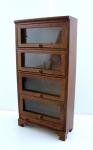 Melody Jane Dollhouse Miniature Study Furniture Barristers Bookcase 4 Glass Doors