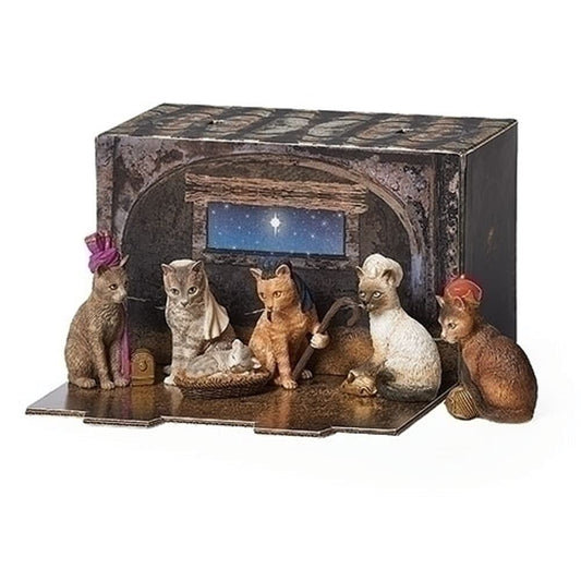 Roman Cat Pageant Creche Printed Box Purfect Pageant