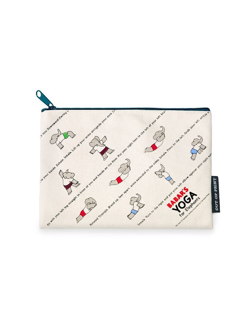 Out of Print Literary and Book-Themed Zipper Pouch for Book Lovers, Readers, and Bibliophiles