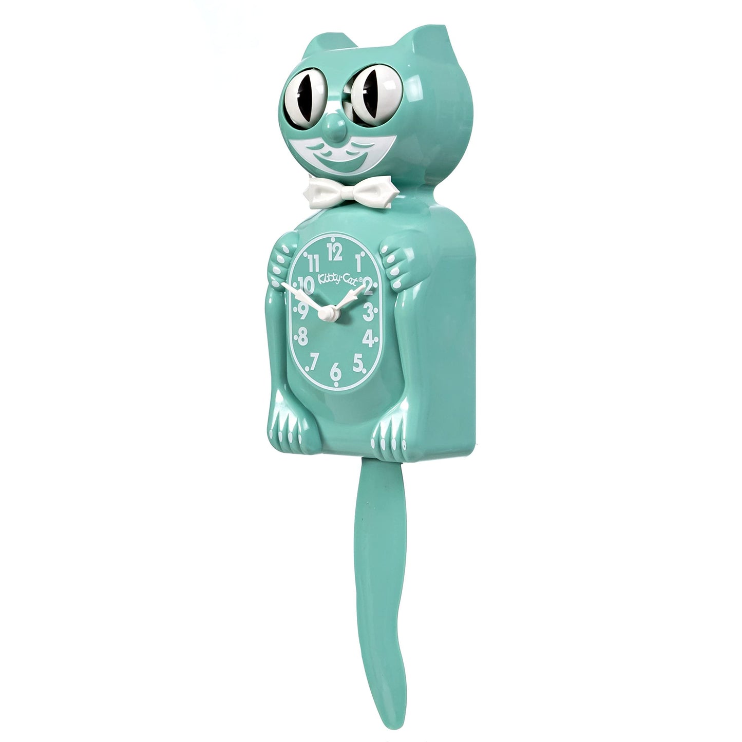 Ocean Waves Kitty-Cat Wall Clock