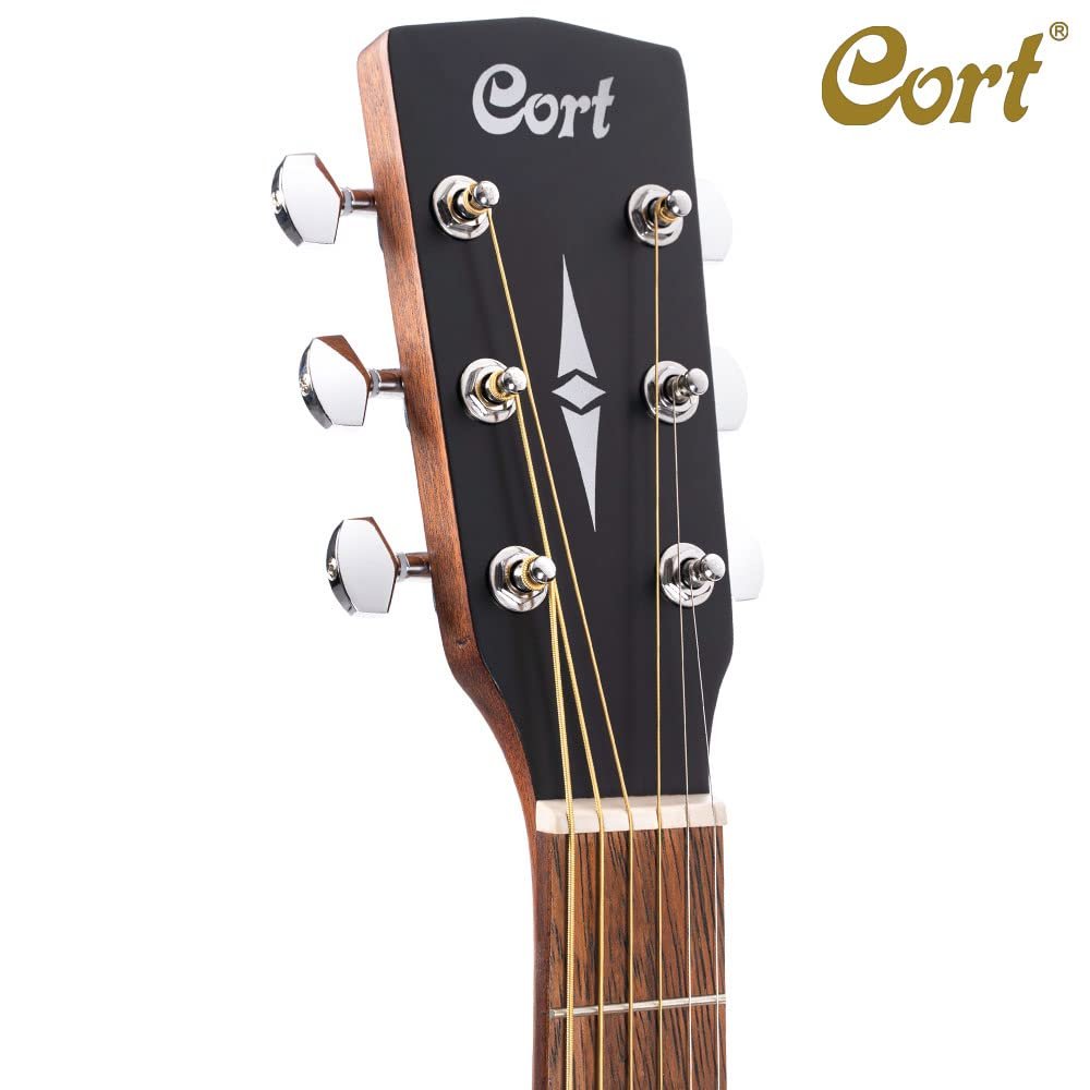 Cort AD810OP Standard Dreadnought Guitar, Spruce Top, Mahogany Back & Sides, Open Pore