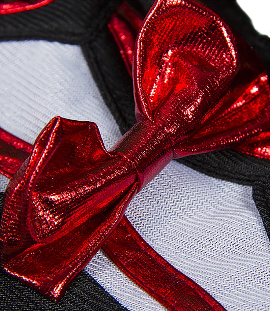 Metallic Red & Black Cheerleader Outfit Fits Most 8"-10" Stuffed Animals